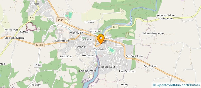 localisation de l'entreprise SCI GERNAD  PONT-AVEN