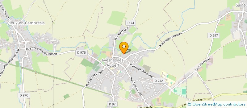 localisation de l'entreprise SCI GERNEZ-HERBIN  AVESNES-LES-AUBERT