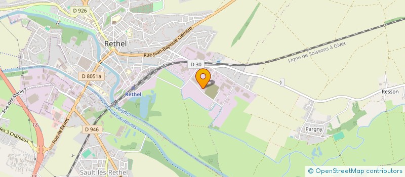 localisation de l'entreprise SCI GERNY  RETHEL