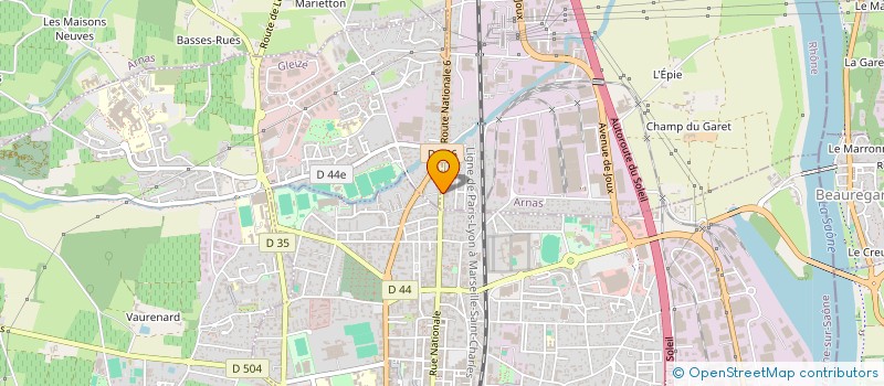 localisation de l'entreprise SCI GERO  ARNAS