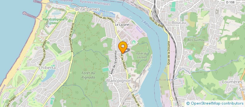 localisation de l'entreprise SCI GEROA  ANGLET