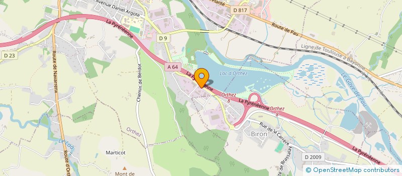 localisation de l'entreprise SCI GEROA  ORTHEZ