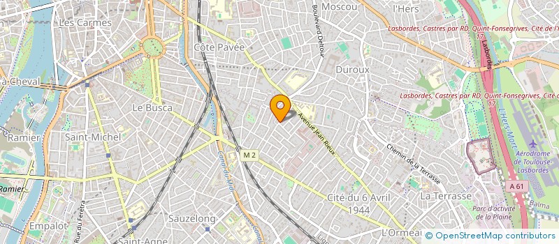 localisation de l'entreprise SCI GEROA  TOULOUSE