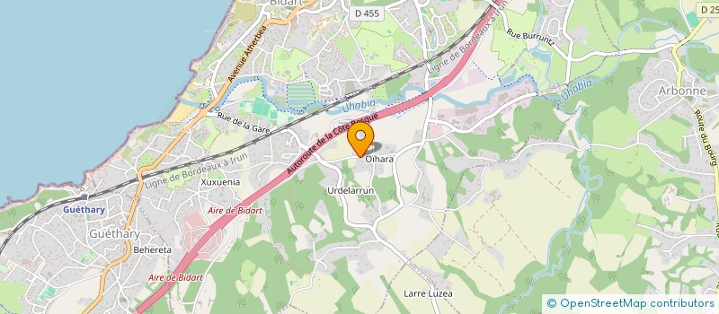 localisation de l'entreprise SCI GEROEDER à BIDART