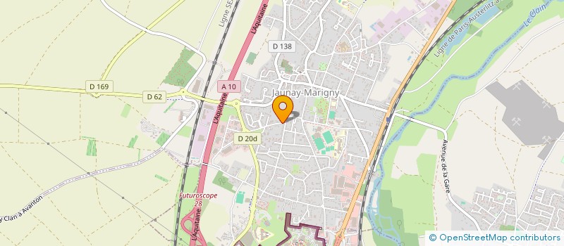 localisation de l'entreprise SCI GERONEV  JAUNAY-MARIGNY