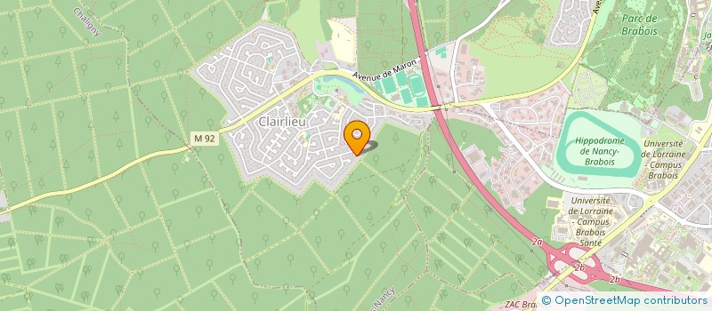 localisation de l'entreprise SCI GERRIET-ZIEGER à VILLERS-LES-NANCY