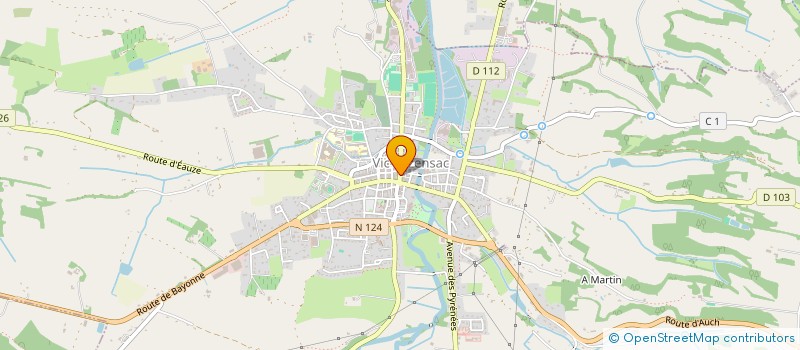 localisation de l'entreprise SCI GERS DATA à VIC-FEZENSAC