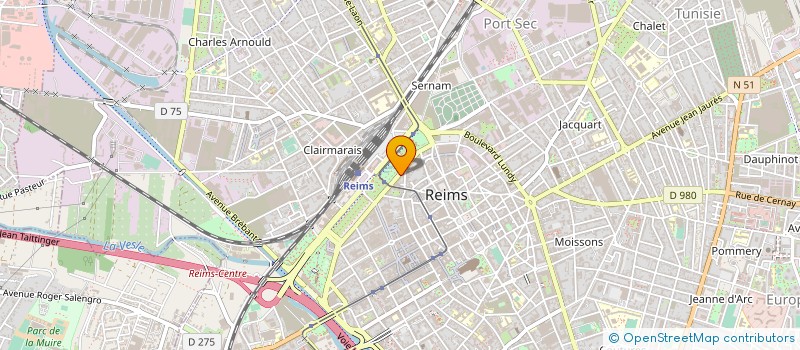 localisation de l'entreprise SCI GERSANT ET CIE à REIMS
