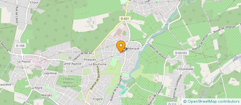 localisation de l'entreprise SCI GERSEURE  LEOGNAN