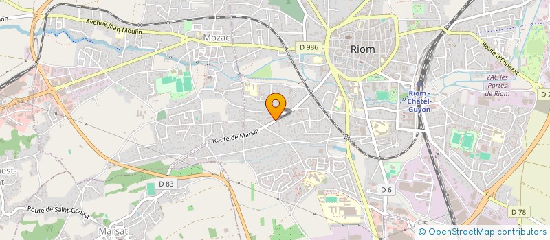 localisation de l'entreprise SCI GERSHWIN 3  RIOM