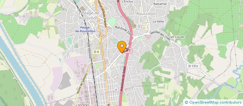 localisation de l'entreprise SCI GERSOLAN  ROUSSILLON
