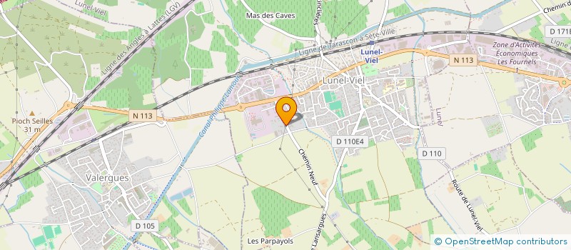 localisation de l'entreprise SCI GERT  LUNEL-VIEL