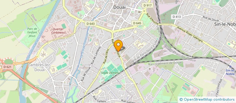 localisation de l'entreprise SCI GERTRUDIS à DOUAI