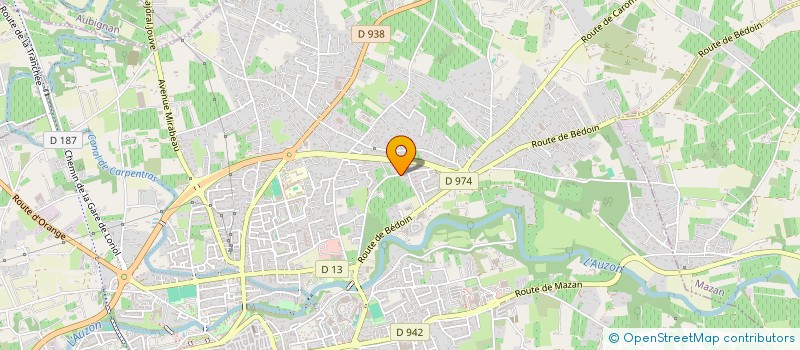 localisation de l'entreprise SCI GERVAIS BOULOGNE  CARPENTRAS