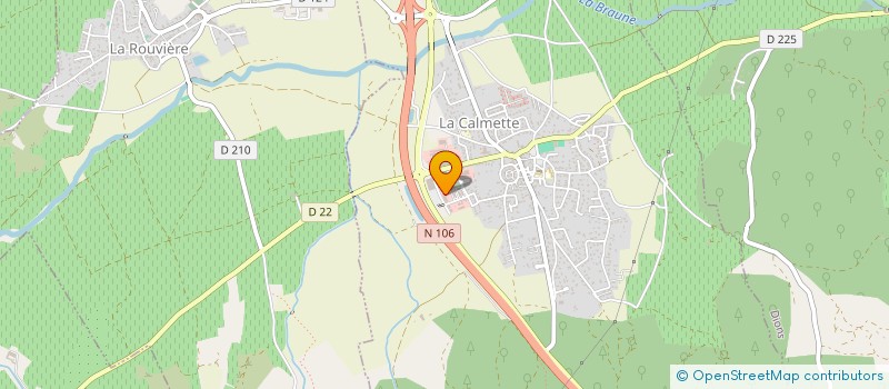 localisation de l'entreprise SCI GERVAIS-RASTOLDO  LA CALMETTE