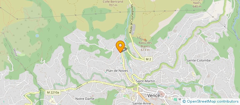 localisation de l'entreprise SCI GERVISA  VENCE