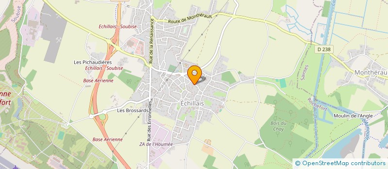 localisation de l'entreprise SCI GERVOT  ECHILLAIS