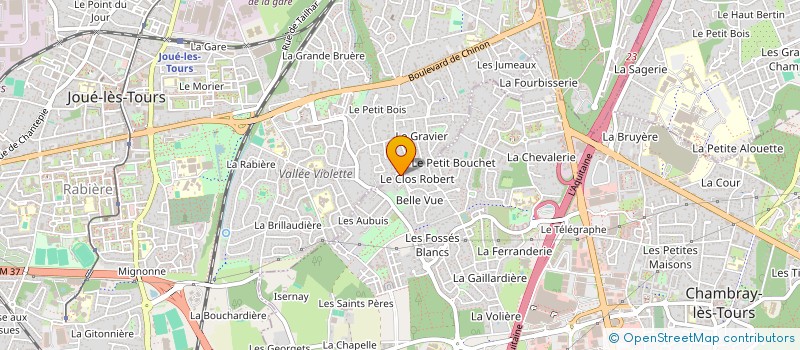 localisation de l'entreprise SCI GERZAY  CHAMBRAY-LES-TOURS