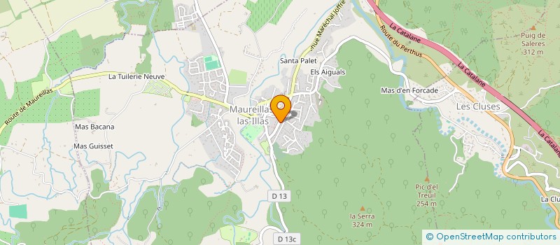 localisation de l'entreprise SCI GESCAPA  MAUREILLAS-LAS-ILLAS