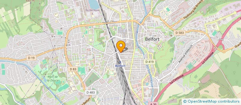 localisation de l'entreprise SCI GESCOM à BELFORT