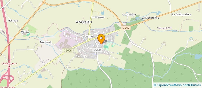 localisation de l'entreprise SCI GESER  NUAILLE