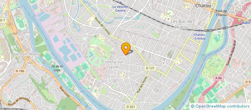 localisation de l'entreprise SCI GESFAM  CROISSY-SUR-SEINE