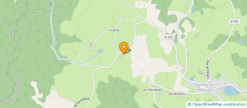 localisation de l'entreprise SCI GESICA à OUROUX-EN-MORVAN