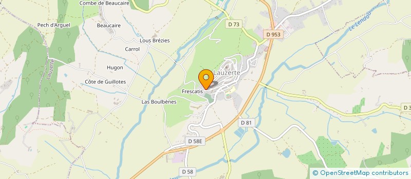 localisation de l'entreprise SCI GESIM  CAZES-MONDENARD