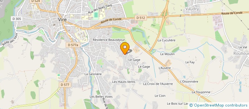 localisation de l'entreprise SCI GESP2 SAUSSAIS  VIRE NORMANDIE