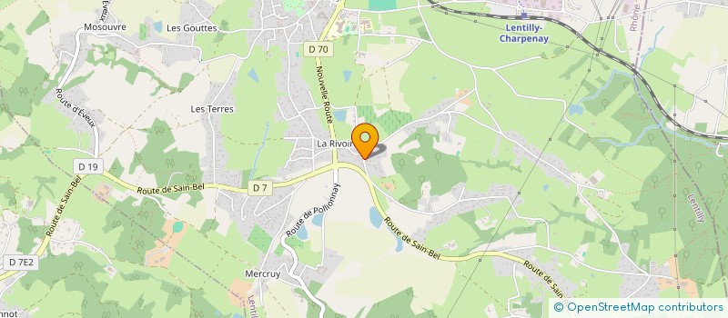 localisation de l'entreprise SCI GESSY  LENTILLY