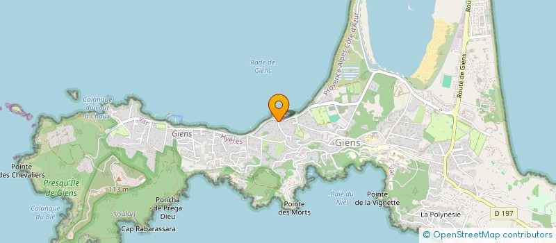 localisation de l'entreprise SCI GESTE à HYERES