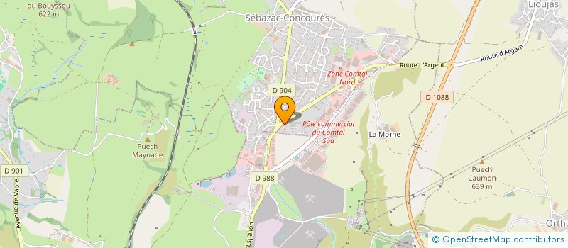 localisation de l'entreprise SCI GESTIMMOBILIERE  SEBAZAC-CONCOURES