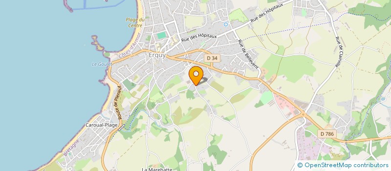 localisation de l'entreprise SCI GESTIN FRERES  ERQUY