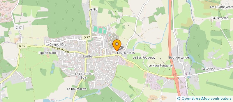 localisation de l'entreprise SCI GESTIN GC  LAILLE