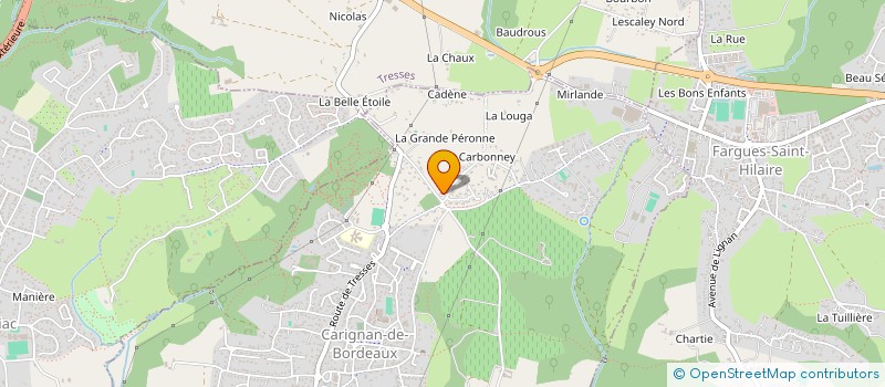 localisation de l'entreprise SCI GESTINA  CARIGNAN-DE-BORDEAUX