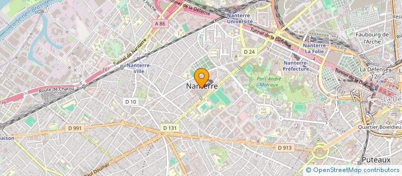 localisation de l'entreprise SCI GESTION AMPHI  NANTERRE