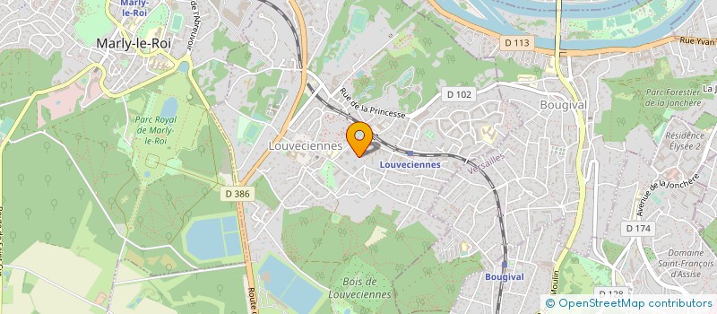 localisation de l'entreprise SCI GESTION COURCELLES  LOUVECIENNES