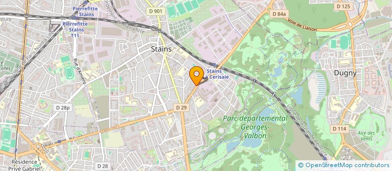 localisation de l'entreprise SCI GESTION ET PATRIMOINE  STAINS