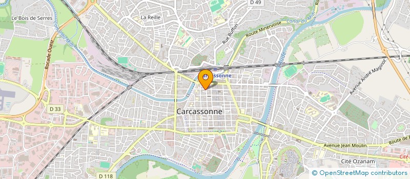 localisation de l'entreprise SCI GESTION OCCITANE DE L'HABITAT à CARCASSONNE