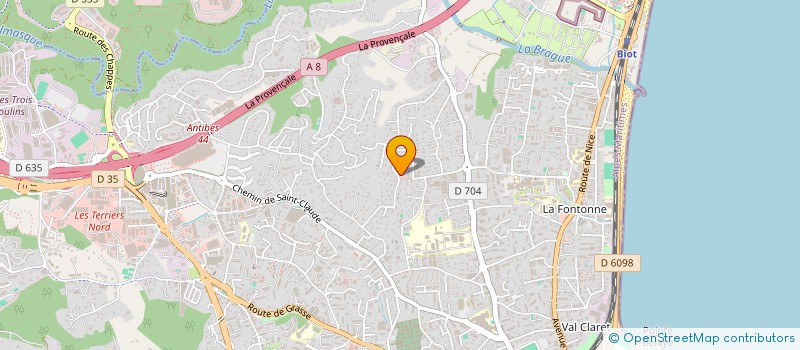 localisation de l'entreprise SCI GESTION PATRIMOINE ANGLES à ANTIBES