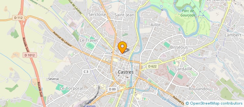 localisation de l'entreprise SCI GESTION RAPIN THOYRAS  CASTRES