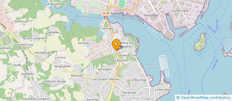 localisation de l'entreprise SCI GESTOURBA  LARMOR-PLAGE