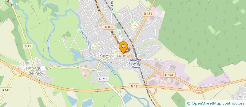 localisation de l'entreprise SCI GETALEX  PACY-SUR-EURE