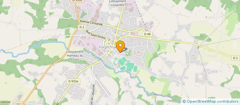 localisation de l'entreprise SCI GETALUMA  HAGETMAU