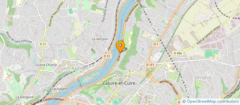 localisation de l'entreprise SCI GETDINE  CALUIRE-ET-CUIRE
