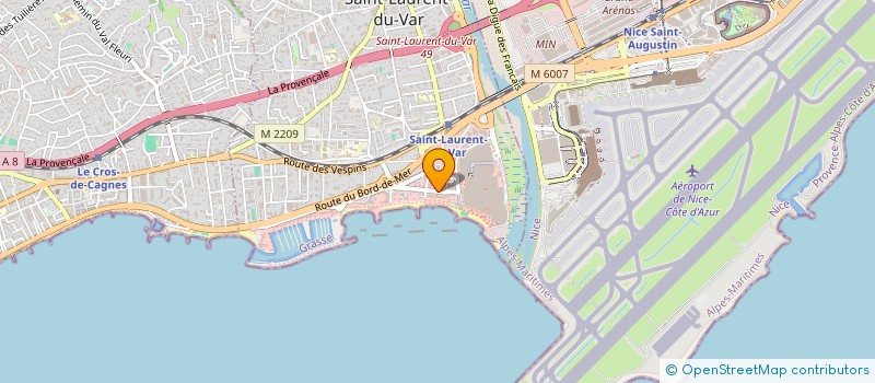 localisation de l'entreprise SCI GETEC à SAINT-LAURENT-DU-VAR