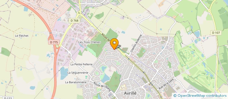 localisation de l'entreprise SCI GETMALIB à AVRILLE