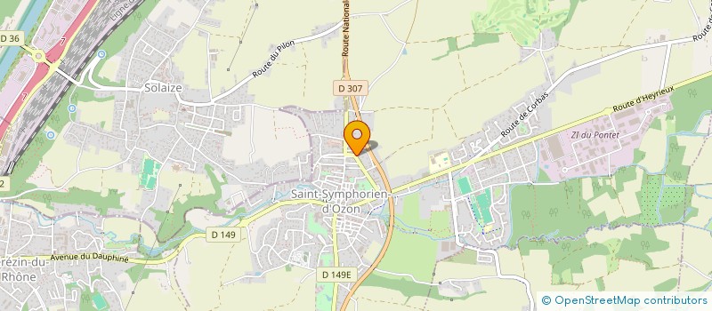 localisation de l'entreprise SCI GETTIS  SAINT-SYMPHORIEN-D'OZON