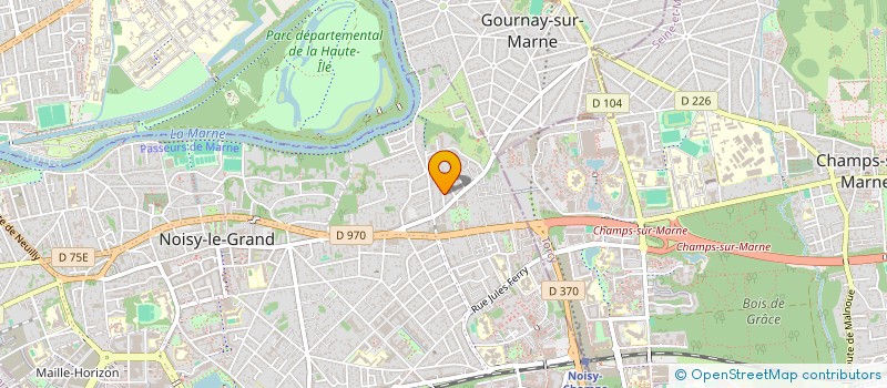localisation de l'entreprise SCI GEVA  NOISY-LE-GRAND