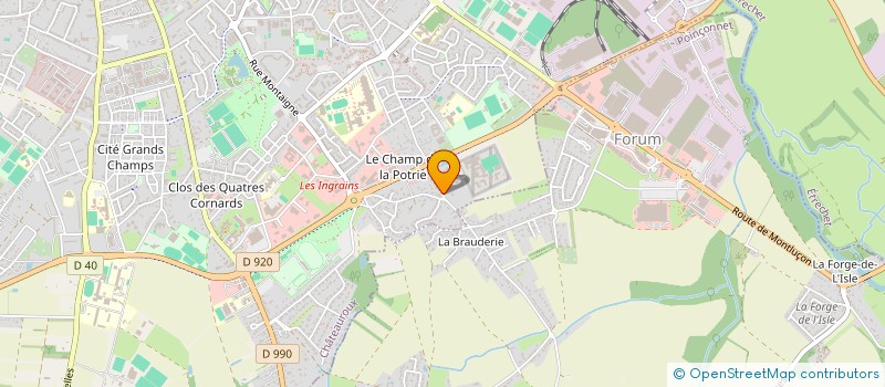 localisation de l'entreprise SCI GEVA LE LAC à CHATEAUROUX